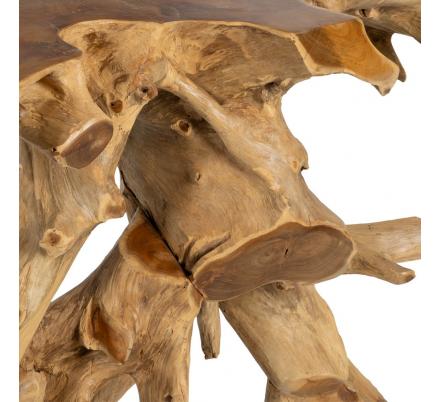 CONSOLA NATURAL MADERA DE TECA ENTRADA 80 X 40 X 80 CM