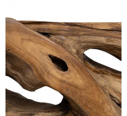 CONSOLA NATURAL MADERA DE TECA ENTRADA 120 X 40 X 80 CM