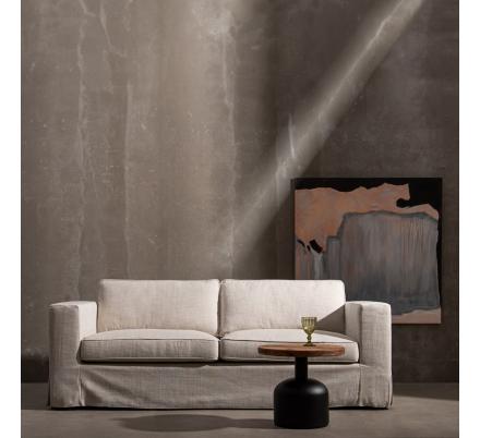 SOFÁ 3 PLAZAS BEIGE TEJIDO SIENA 222 X 95 X 80 CM