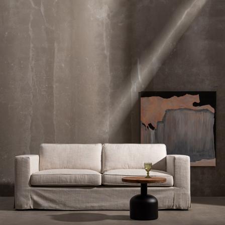 SOFÁ 3 PLAZAS BEIGE TEJIDO SIENA 222 X 95 X 80 CM