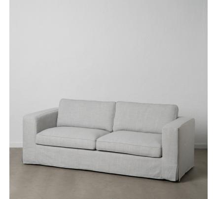 SOFÁ 3 PLAZAS GRIS TEJIDO SIENA 222 X 95 X 80 CM