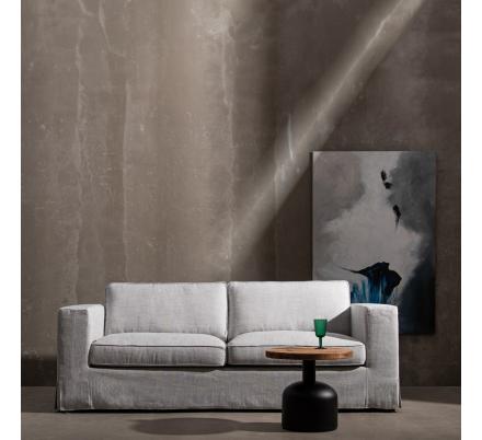 SOFÁ 3 PLAZAS GRIS TEJIDO SIENA 222 X 95 X 80 CM