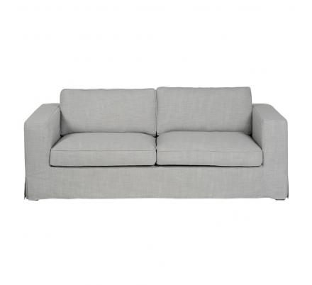 SOFÁ 3 PLAZAS GRIS TEJIDO SIENA 222 X 95 X 80 CM