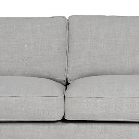 SOFÁ 3 PLAZAS GRIS TEJIDO SIENA 222 X 95 X 80 CM