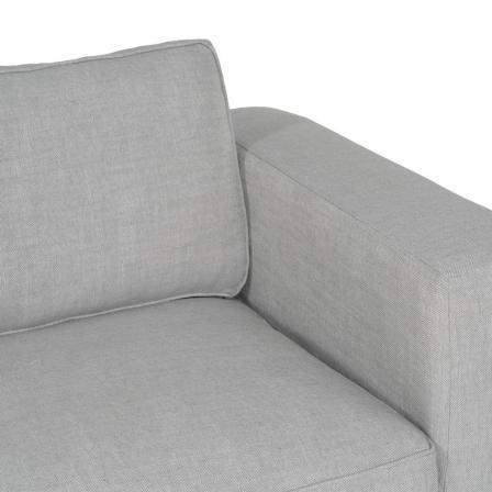 SOFÁ 3 PLAZAS GRIS TEJIDO SIENA 222 X 95 X 80 CM