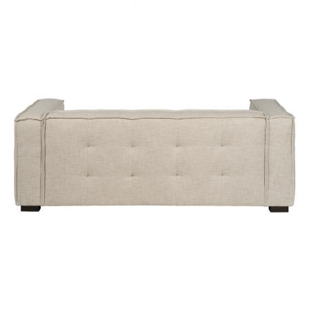 SOFÁ 3 PLAZAS BEIGE TEJIDO SIBARIS 218 X 102 X 77 CM