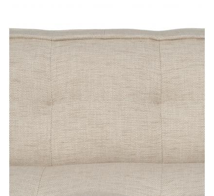 SOFÁ 3 PLAZAS BEIGE TEJIDO SIBARIS 218 X 102 X 77 CM