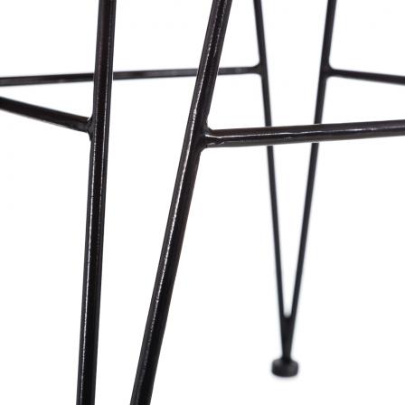 SILLA NATURAL-NEGRO 52 X 66 X 77 CM