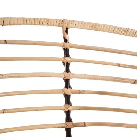 SILLA NATURAL-NEGRO 52 X 66 X 77 CM