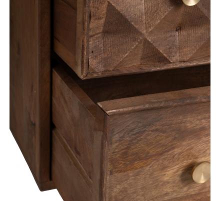 ARMARIO MARRÓN MADERA DE MANGO 88 X 37 X 109 CM