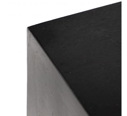 ARMARIO NEGRO MADERA DE MANGO SALÓN 135 X 40 X 148 CM