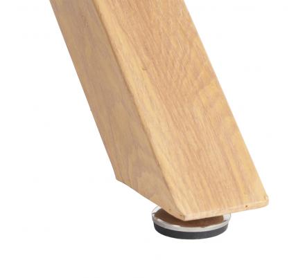 MESA COMEDOR NATURAL CRISTAL-METAL 120 X 120 X 76 CM
