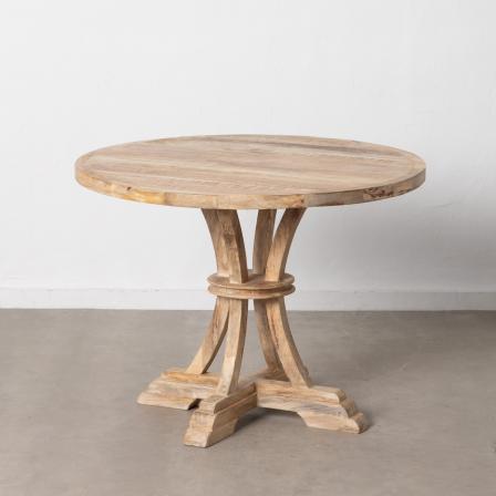 MESA COMEDOR BLANCO ROZADO 100 X 100 X 76 CM
