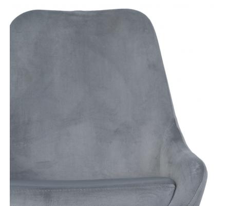 SILLA GRIS HIERRO / POLIESTER SALÓN 50 X 58 X 85 CM