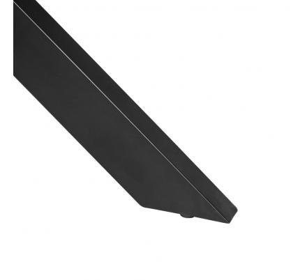 MESA COMEDOR NATURAL-NEGRO MADERA-HIERRO 140 X 140 X 77 CM