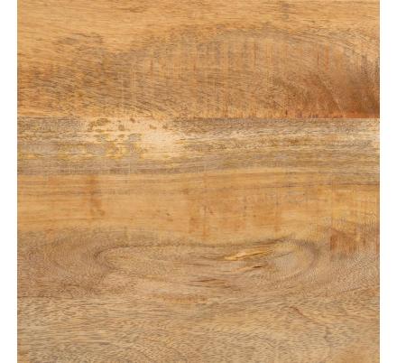 MESA COMEDOR NATURAL-NEGRO MADERA-HIERRO 160 X 90 X 79 CM
