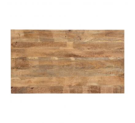 MESA COMEDOR NATURAL-NEGRO MADERA-HIERRO 160 X 90 X 79 CM
