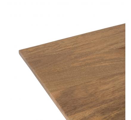 MESA COMEDOR NATURAL-NEGRO MADERA-HIERRO 170 X 90 X 76 CM