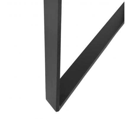 MESA COMEDOR NATURAL-NEGRO MADERA-HIERRO 170 X 90 X 76 CM
