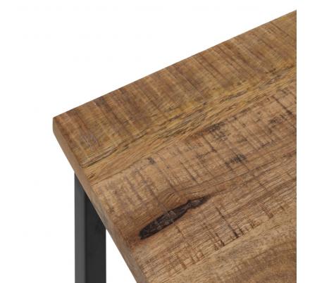 S/2 MESA CENTRO NATURAL MADERA-METAL 60 X 60 X 42 CM