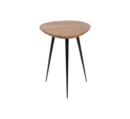 S/3 MESA CENTRO NATURAL MADERA-METAL 86 X 81 X 43 CM