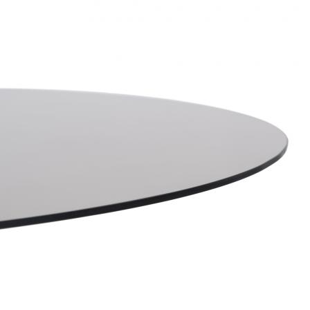 MESA CENTRO CRISTAL-FIBRA NATURAL SALÓN 80 X 80 X 35 CM