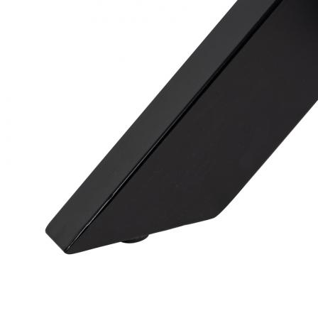 MESA COMEDOR NATURAL-NEGRO MADERA-HIERRO 130 X 130 X 77 CM