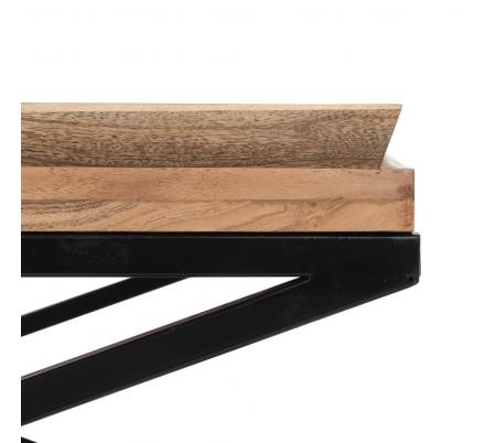MESA CENTRO NATURAL MADERA DE MANGO 85 X 85 X 39 CM