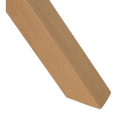 MESA COMEDOR BLANCO-NATURAL DM-METAL 100 X 100 X 76 CM