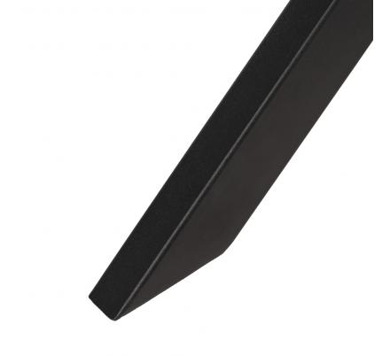 MESA COMEDOR MARRÓN-NEGRO DM-METAL SALÓN 120 X 120 X 76 CM