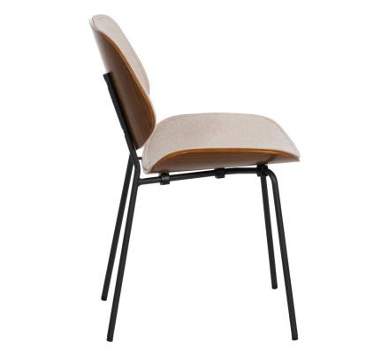 SILLA BEIGE DM-METAL SALÓN 49 X 50 X 80 CM