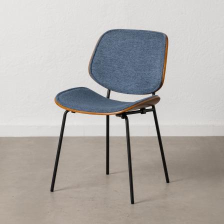 SILLA AZUL DM-METAL SALÓN 49 X 50 X 80 CM