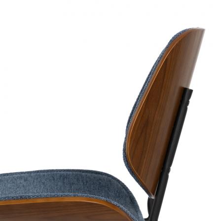 SILLA AZUL DM-METAL SALÓN 49 X 50 X 80 CM
