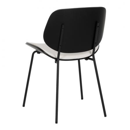 SILLA BLANCO DM-METAL SALÓN 49 X 50 X 80 CM