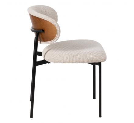 SILLA CREMA TEJIDO-METAL SALÓN 50 X 54 X 73,50 CM