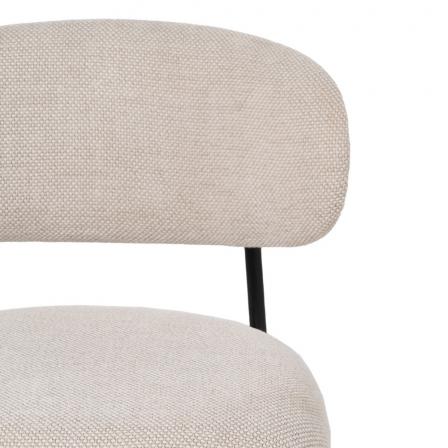 SILLA CREMA TEJIDO-METAL SALÓN 50 X 54 X 73,50 CM