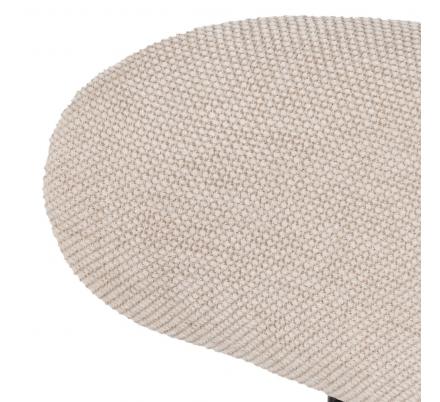 SILLA CREMA TEJIDO-METAL SALÓN 50 X 54 X 73,50 CM