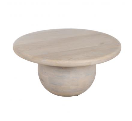 MESA CENTRO BLANCO MADERA-MDF SALÓN 75 X 75 X 35 CM
