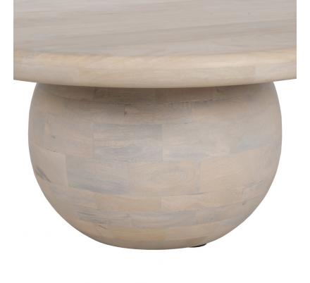 MESA CENTRO BLANCO MADERA-MDF SALÓN 75 X 75 X 35 CM