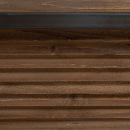 MESA CENTRO NATURAL-NEGRO MADERA-METAL 120 X 60 X 43,50 CM