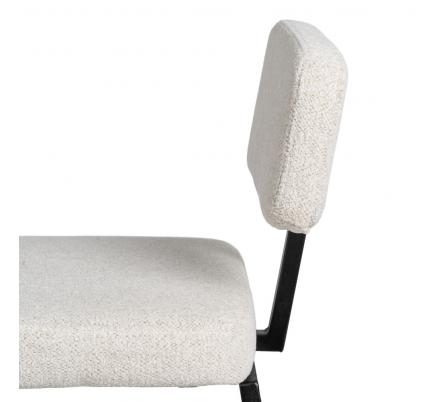 TABURETE BLANCO TEJIDO-METAL DECORACIÓN 39 X 50,50 X 103 CM