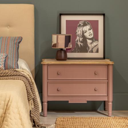 MUEBLE AUXILIAR TEJA MADERA 80 X 45 X 60 CM