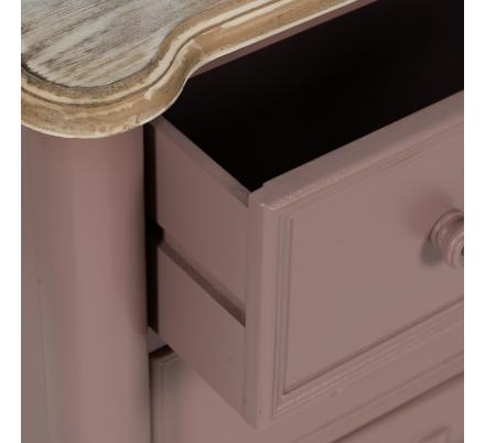 MUEBLE AUXILIAR TEJA MADERA 80 X 45 X 60 CM