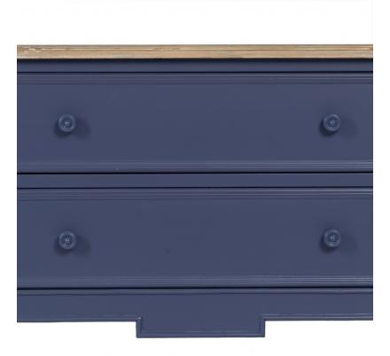 MUEBLE AUXILIAR AZUL MADERA 80 X 45 X 60 CM