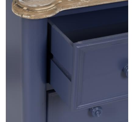 MUEBLE AUXILIAR AZUL MADERA 80 X 45 X 60 CM