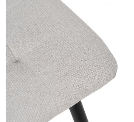 TABURETE CREMA TEJIDO-METAL SALÓN 45 X 55 X 92 CM
