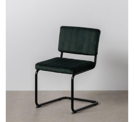 SILLA VERDE TEJIDO-METAL CONTRACT 48 X 56 X 82 CM