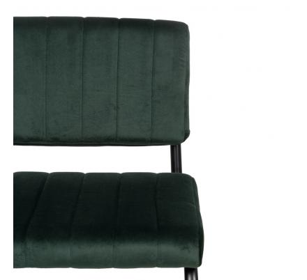 SILLA VERDE TEJIDO-METAL CONTRACT 48 X 56 X 82 CM