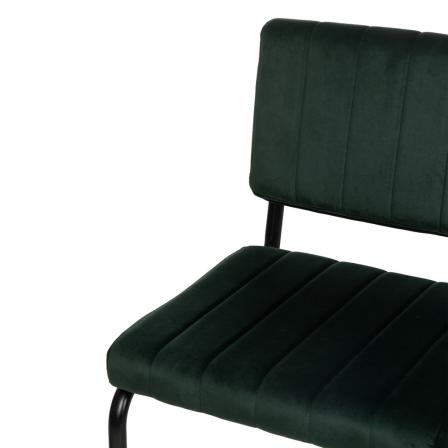 SILLA VERDE TEJIDO-METAL CONTRACT 48 X 56 X 82 CM