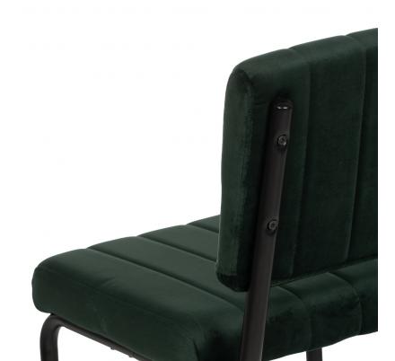 SILLA VERDE TEJIDO-METAL CONTRACT 48 X 56 X 82 CM